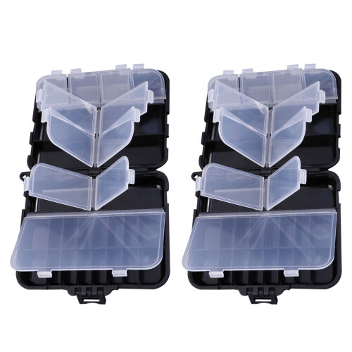 2 Pcs Fishing Accessories Box Gear Organizer Tackle Boxes Accessory 1
