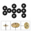 10Pcs Drum Set Felt Pads Assorted Color Cymbal Accessory for Drum Kits 3