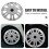 Mozzi Auto Argento in , Design Unico E Resistente 5
