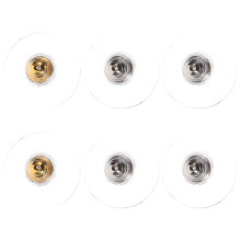 3Pairs Silicone Earring Backs Durable Ear Stoppers Assorted Colors
