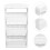 White Multi-Tier Plastic Book Rack Storage Shelf for Kitchen 3