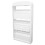 White Multi-Tier Plastic Book Rack Storage Shelf for Kitchen 11