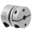 Silver Flexible Coupling Aluminum Alloy Joint for Motor Encoder 4