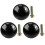 3Sets Professional Black Piano Handles Practical Metal Plastic Parts 1