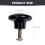 3Sets Professional Black Piano Handles Practical Metal Plastic Parts 2