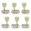 6Pcs Steel Guitar Tuning Pegs Durable Silver Replacement Machine Heads 1
