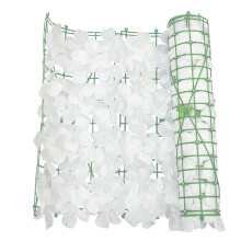 Wit Stretchbare Nepbloemen Schutting Voor Balkon En Tuin