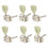 6Pcs Steel Guitar Tuning Pegs Durable Silver Replacement Machine Heads 6