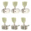 6Pcs Steel Guitar Tuning Pegs Durable Silver Replacement Machine Heads 4