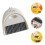 1Set Plastic Mini Dustpan and Brush Set White for Tabletop Cleaning 4