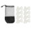 1Set White Outdoor Roller-Skating Training Cones Pe Marker Set 3