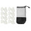 1Set White Outdoor Roller-Skating Training Cones Pe Marker Set 6