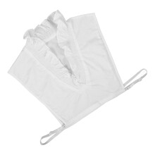 Raindrops Fake Collar White Cotton 1pack 14.2x13.8x0.2in