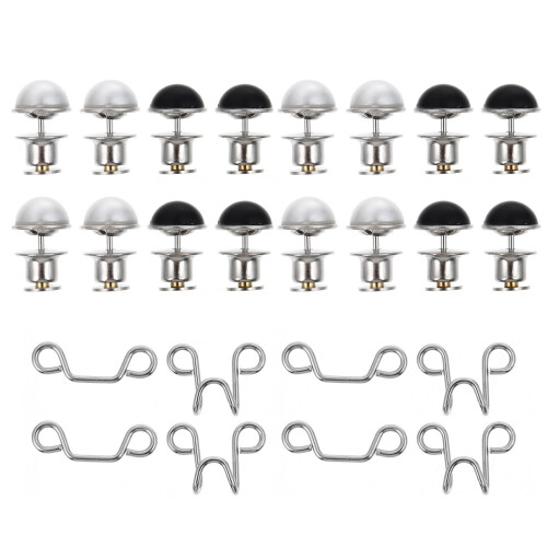 1Ensemble Boutons Sans Clou Pour Jeans Boucle Extensible Multicolore 2