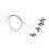 4Pcs ABS Miniature Wall Lamp Model Black for Sand Table Decor 7