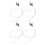 4Pcs ABS Miniature Wall Lamp Model Black for Sand Table Decor 1