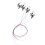 4Pcs ABS Miniature Wall Lamp Model Black for Sand Table Decor 10
