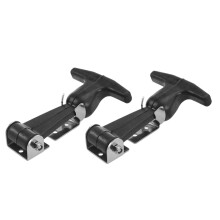 2pcs Heavy Duty Rubber THandle Latch with Quick Release for Toolbox Cooler Hood Farm Equipment