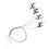 4Pcs ABS Miniature Wall Lamp Model Black for Sand Table Decor 5
