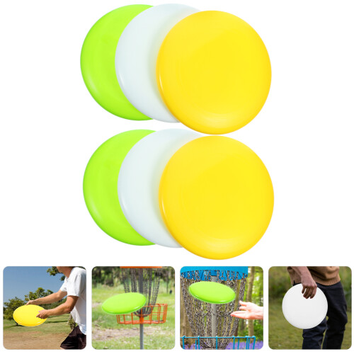 6pcs Golf Discs Softball Throwing Accuracy Tool Round Use 2