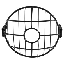 Black Iron Retro Mesh Headlight Protector Cover for Motorcycle Use