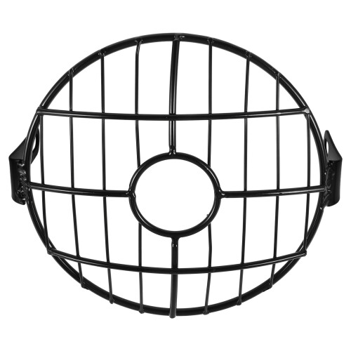 Black Iron Retro Mesh Headlight Protector Cover for Motorcycle Use
