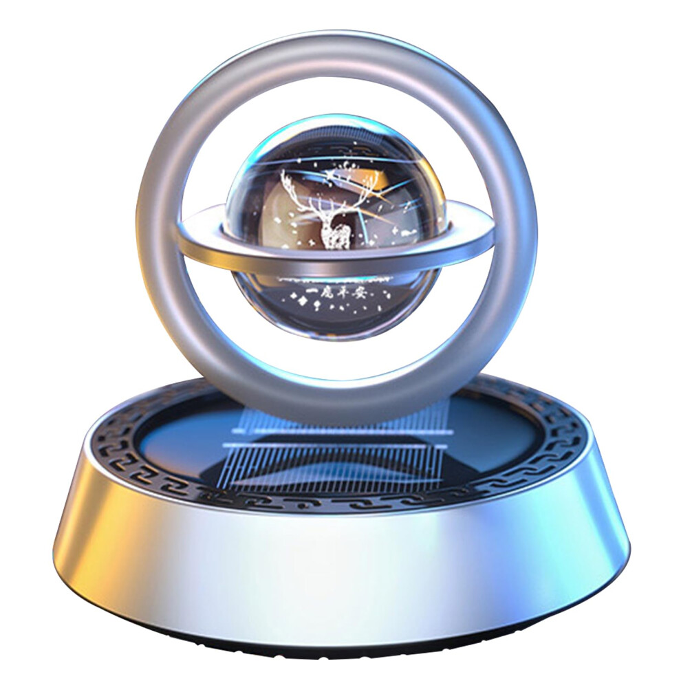 Solar Powered Rotating Planet Car Air Freshener, Aromatic Dashboard Diffuser Decoration 9070919694448