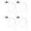 4Pcs ABS Miniature Wall Lamp Model Black for Sand Table Decor 3