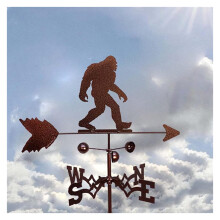 Garden Weathervane Outdoor Metal Wind Vane with Corgi Design Stainless Steel Direction Indicator