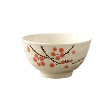 Japanese Ceramic Bowl Set 4.5 Inch HandPainted Floral Rice Bowls Microwave Dishwasher Safe