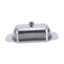 Stainless Steel Butter Dish with Lid 2Piece Set for Kitchen Keeps Butter Fresh and Easy Serving