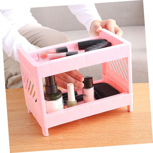 Double Layer Kitchen Storage Rack SpaceSaving Spice Organizer for Countertop Cutlery White 1