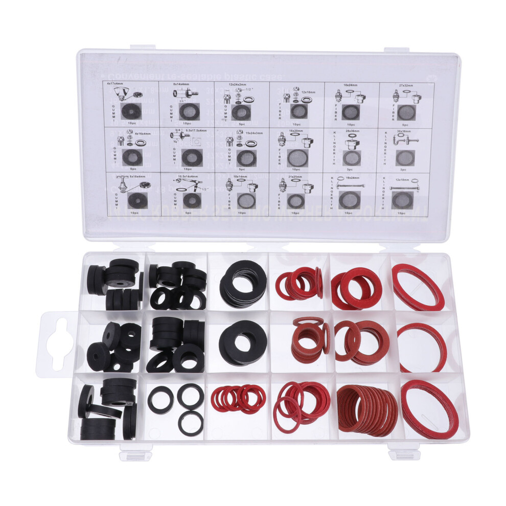 141Pc Assorted Color Rubber Gasket Assortment Set For Car Repair 061433076154