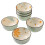 Ceramic Rice Bowl with Elegant Daisy Pattern and Embossed Stripes for Versatile Dining Use 1