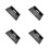 4Pcs Wall Mounted Projector Stand Holder Black Floating Shelf for Home 2