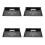 4Pcs Wall Mounted Projector Stand Holder Black Floating Shelf for Home 5