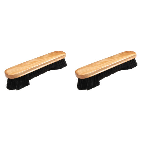 2Pcs Wooden Billiard Brush for Pool Table Felt Cleaner Light Brown 1