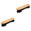 2Pcs Wooden Billiard Brush for Pool Table Felt Cleaner Light Brown 3