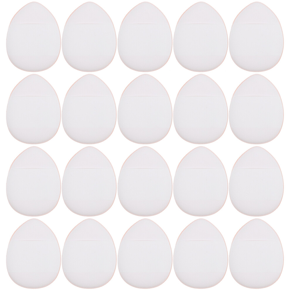 Inoomp White 20Pcs Makeup Puff Hydrophilic Non-Latex Powder Puffs For Face
