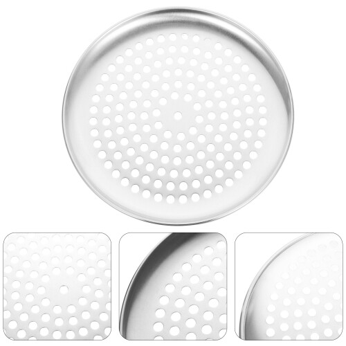 Rvs Pizza Pan Rond Bakplaat Vervangbaar Bakaccessoire 2