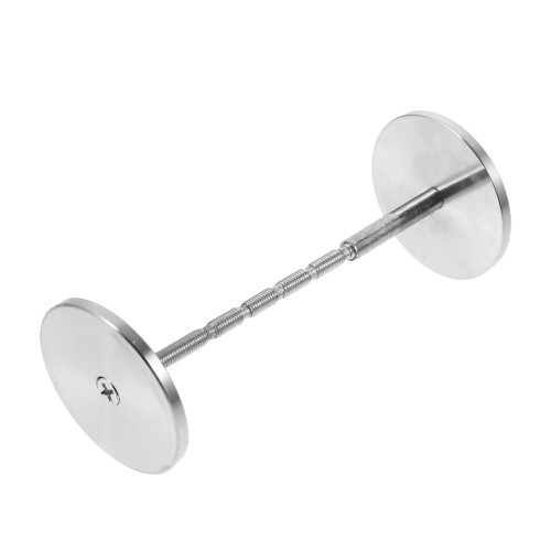 Silver Stainless Steel Door Hole Cover Plate for Enhanced Security