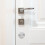 Silver Stainless Steel Door Hole Cover Plate for Enhanced Security 9