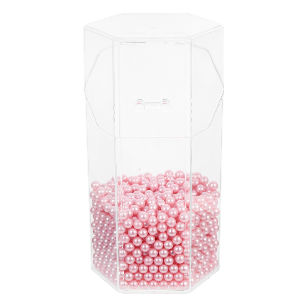 Inoomp 1 Set Makeup Brush Storage Box Beaded Cosmetics