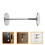 Silver Stainless Steel Door Hole Cover Plate for Enhanced Security 3