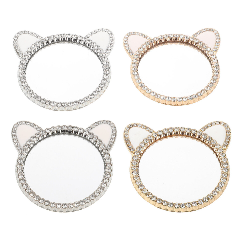 Artibetter 4Pcs Makeup Mirror Phone Case Vanity Mirror Glass