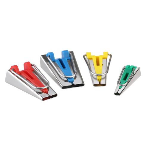 Tape Maker Set Hard Plastic Metal 4 Sizes for Sewing Use 2