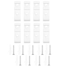 8Pcs White Blinds Roller Tensioner Clips Strong Curtain Hooks