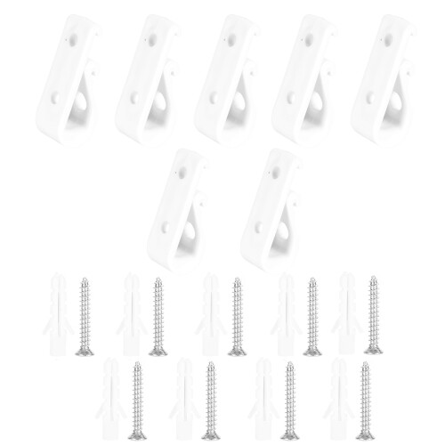 8Pcs White Blinds Roller Tensioner Clips Strong Curtain Hooks 1