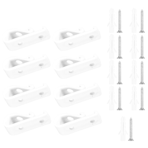 8Pcs White Blinds Roller Tensioner Clips Strong Curtain Hooks 2