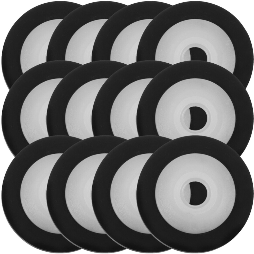 60Pcs Black Plastic Pinch Rollers For Radio Tape Recorder Audio Repair 3163543848373